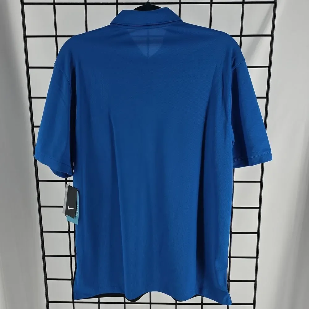 Nike Golf Men's Two-Tone Blue and Black Polo NEW Size M Dri-Fit